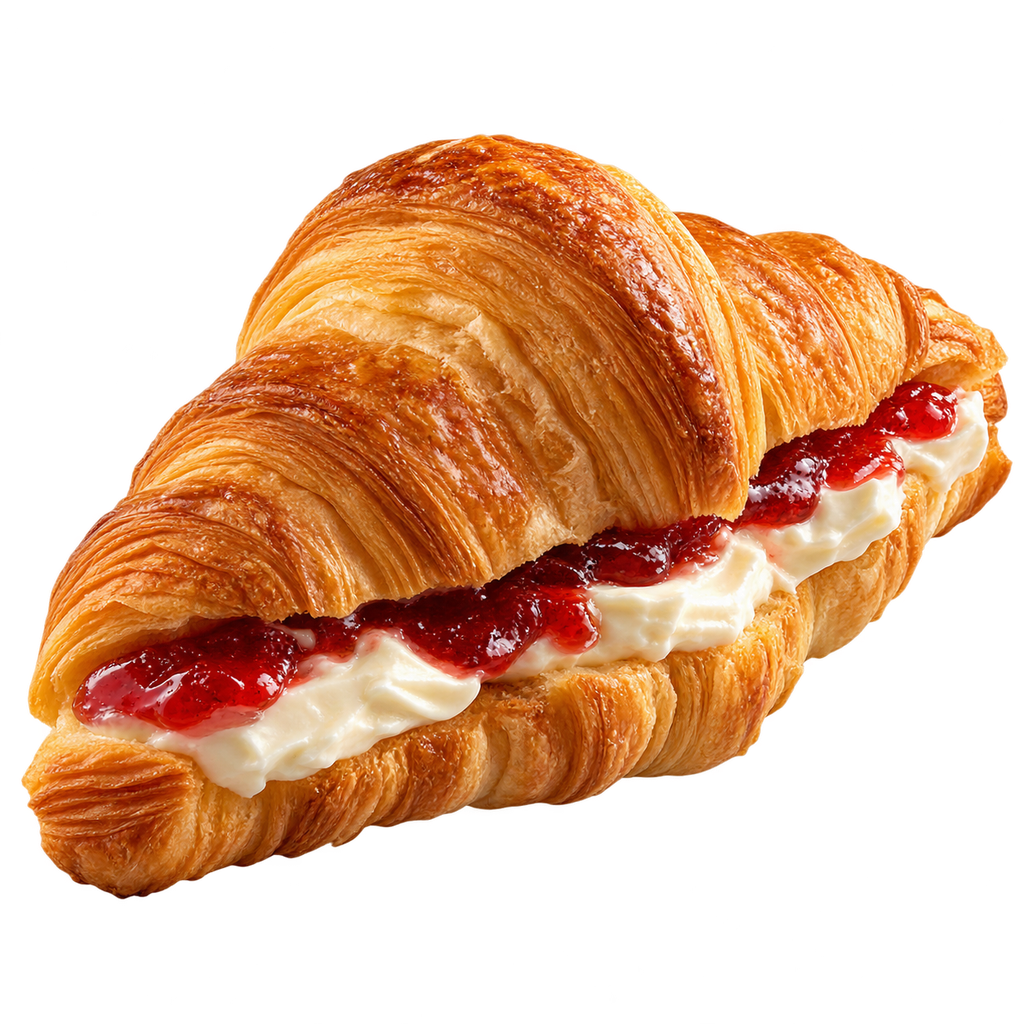 [CROISSANT-MENU-023] كرواسون مربى وكيري
