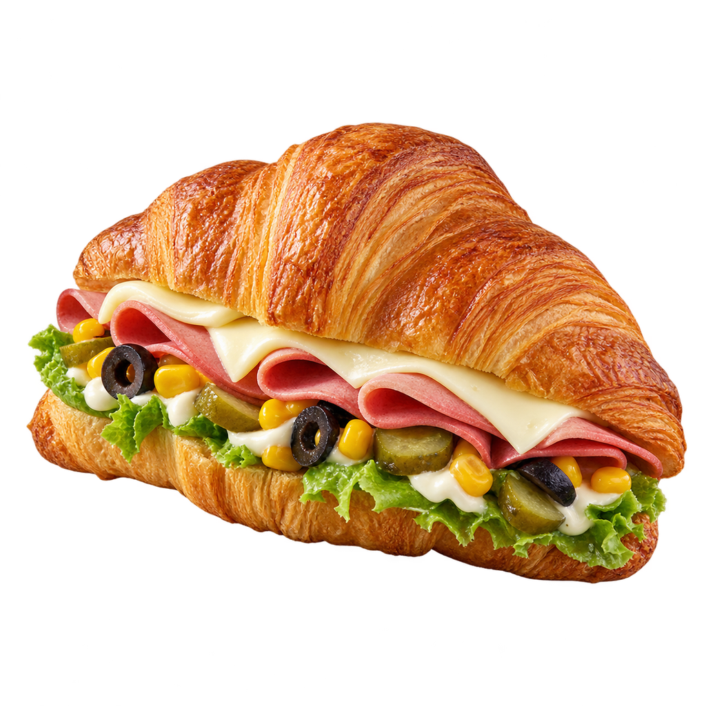 [CROISSANT-MENU-043] لانشون مع قشقوان