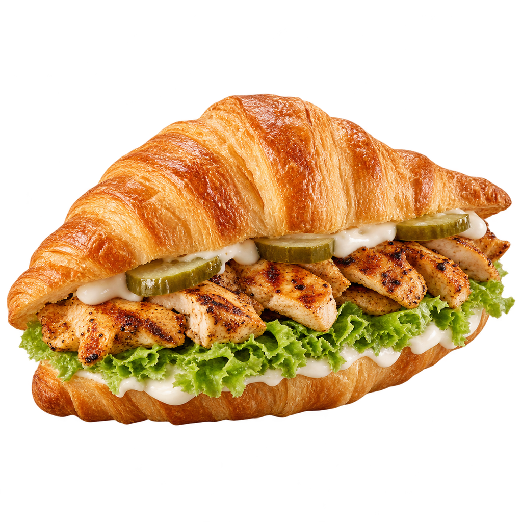 [CROISSANT-MENU-050-1] زنجر فراخ مشوي (بدون جبنة)
