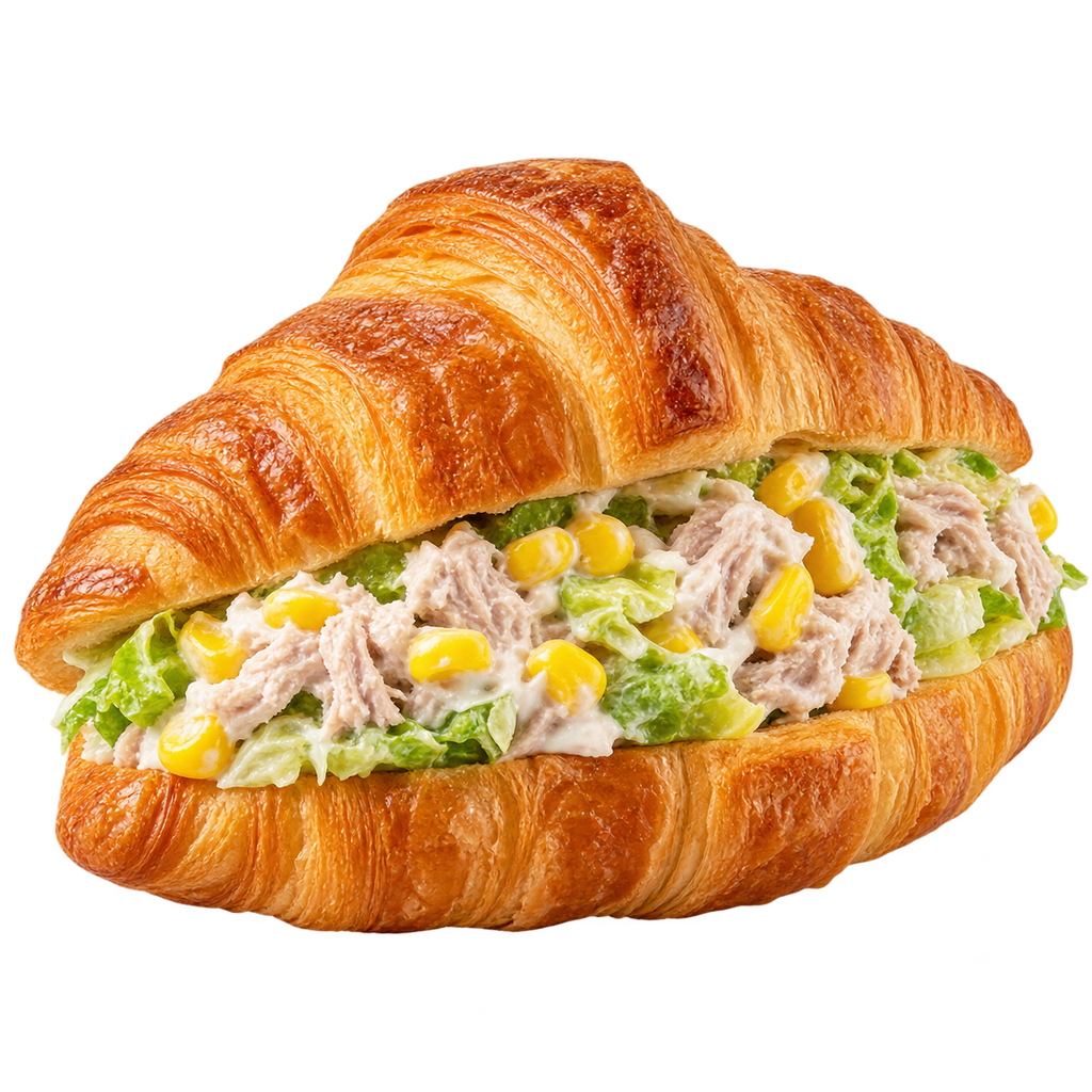 [CROISSANT-MENU-051] تونة قطع مع خضار