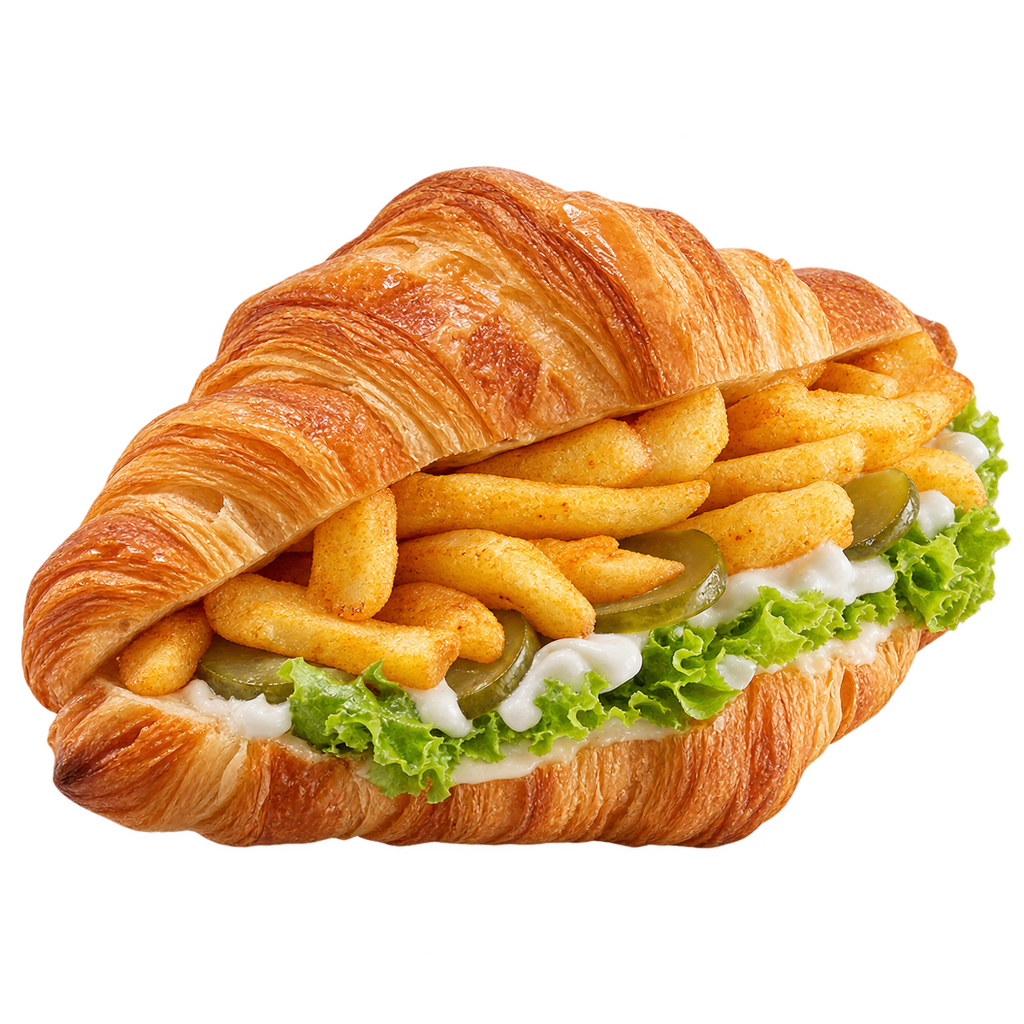 [CROISSANT-MENU-052-1] بطاطس كرواسون (بدون جبنة)