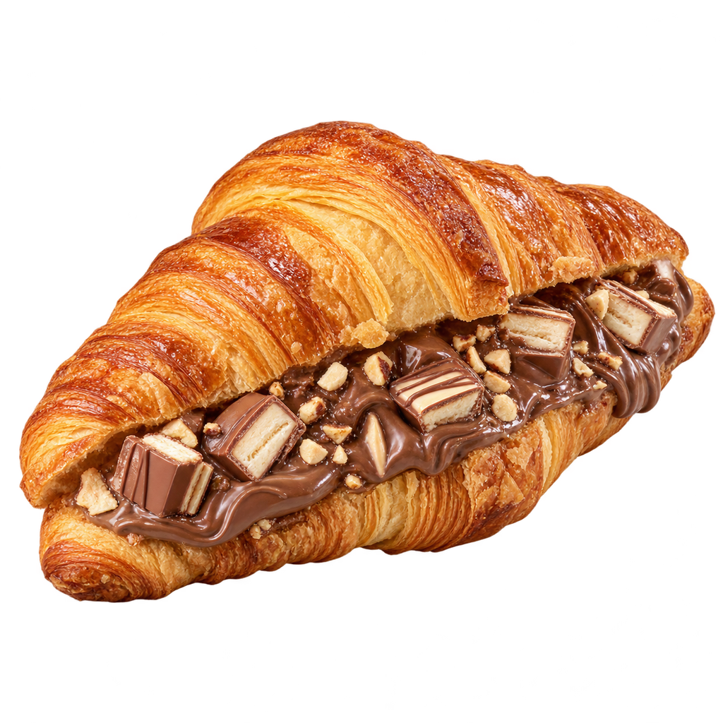 [CROISSANT-MENU-058] كرواسون شوكولاتة البندق مع كندر