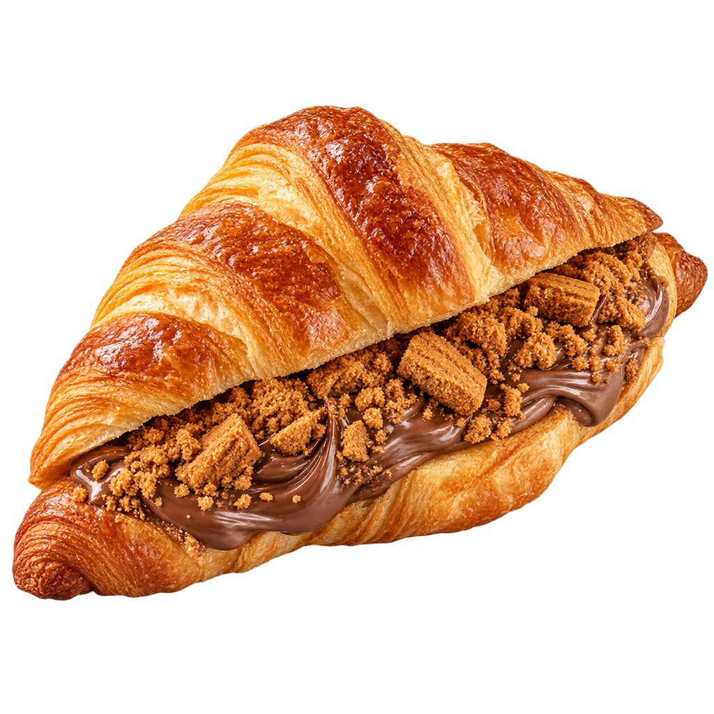 [CROISSANT-MENU-062] كرواسون نوتيلا مع لوتس
