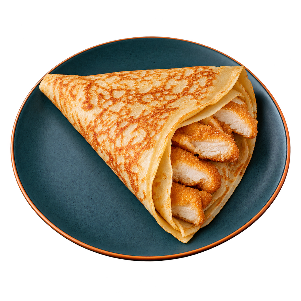 [SPICY-MENU-CHICKEN-03-1] Chicken Nuggets Crepe (سادة)