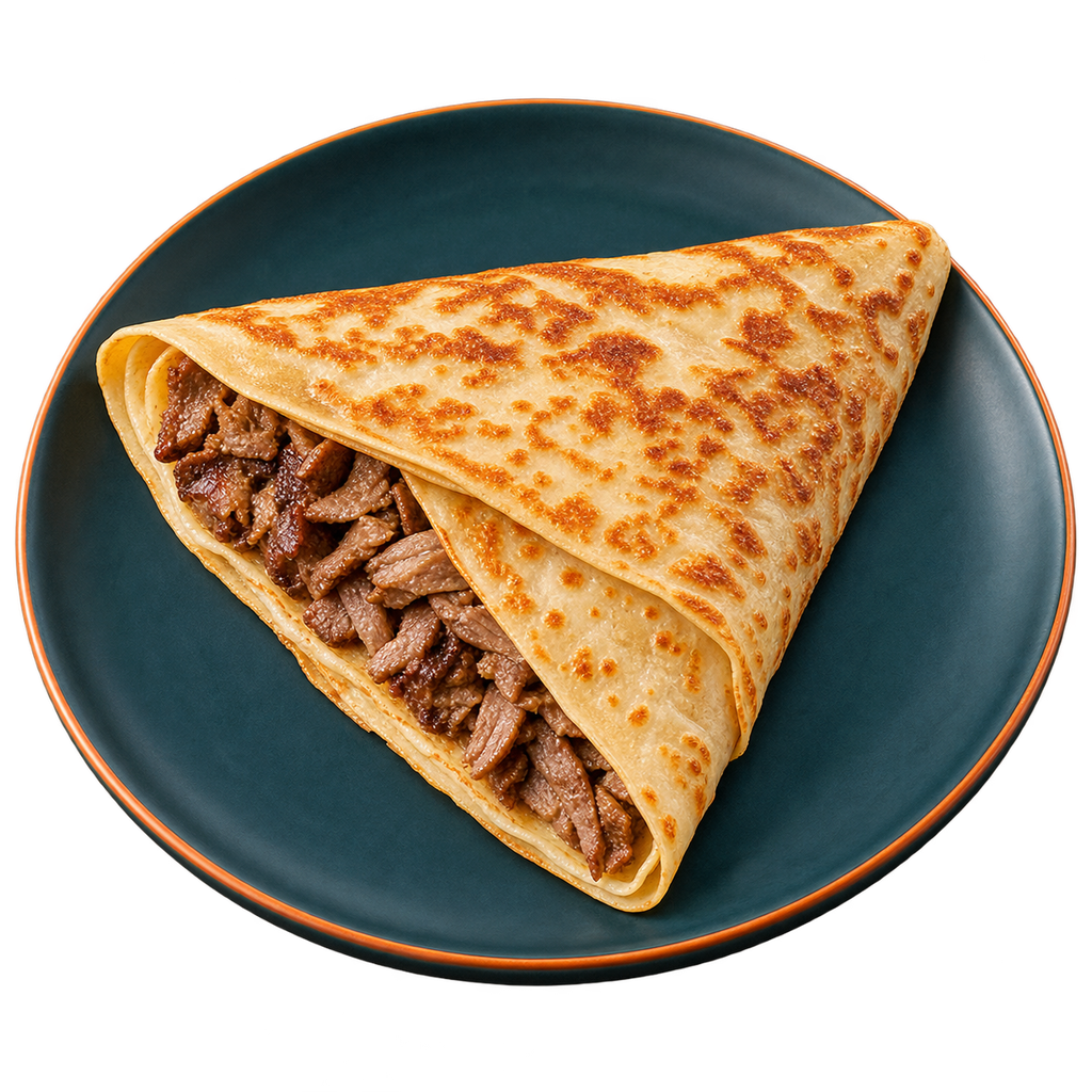 [SPICY-MENU-MEAT-04-1] كريب شاورما لحم (سادة)