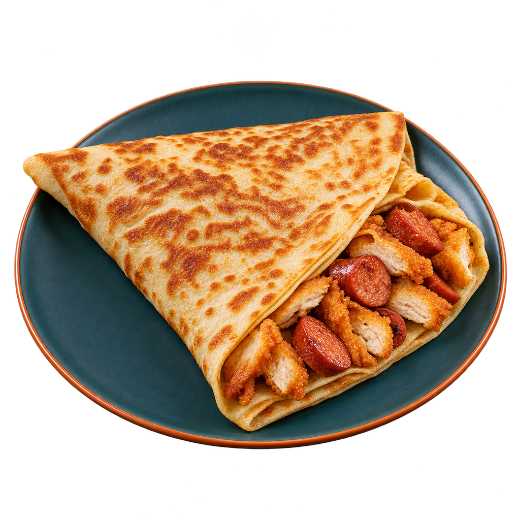 [SPICY-MENU-MIX-07-1] كريب كريسبي على سوسيس (سادة)