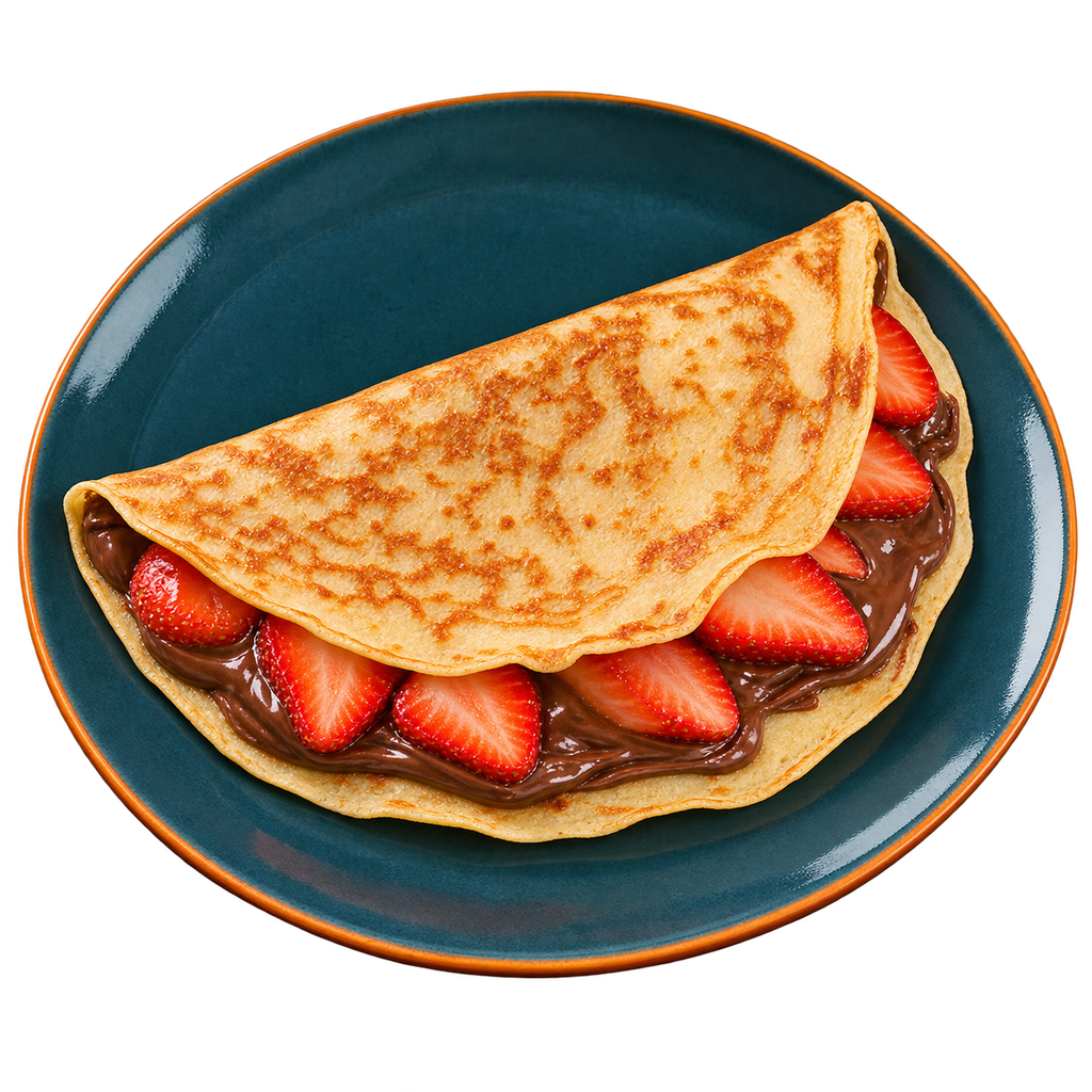 [SPICY-MENU-SWEET-05] كريب شوكولاتة بالفراولة