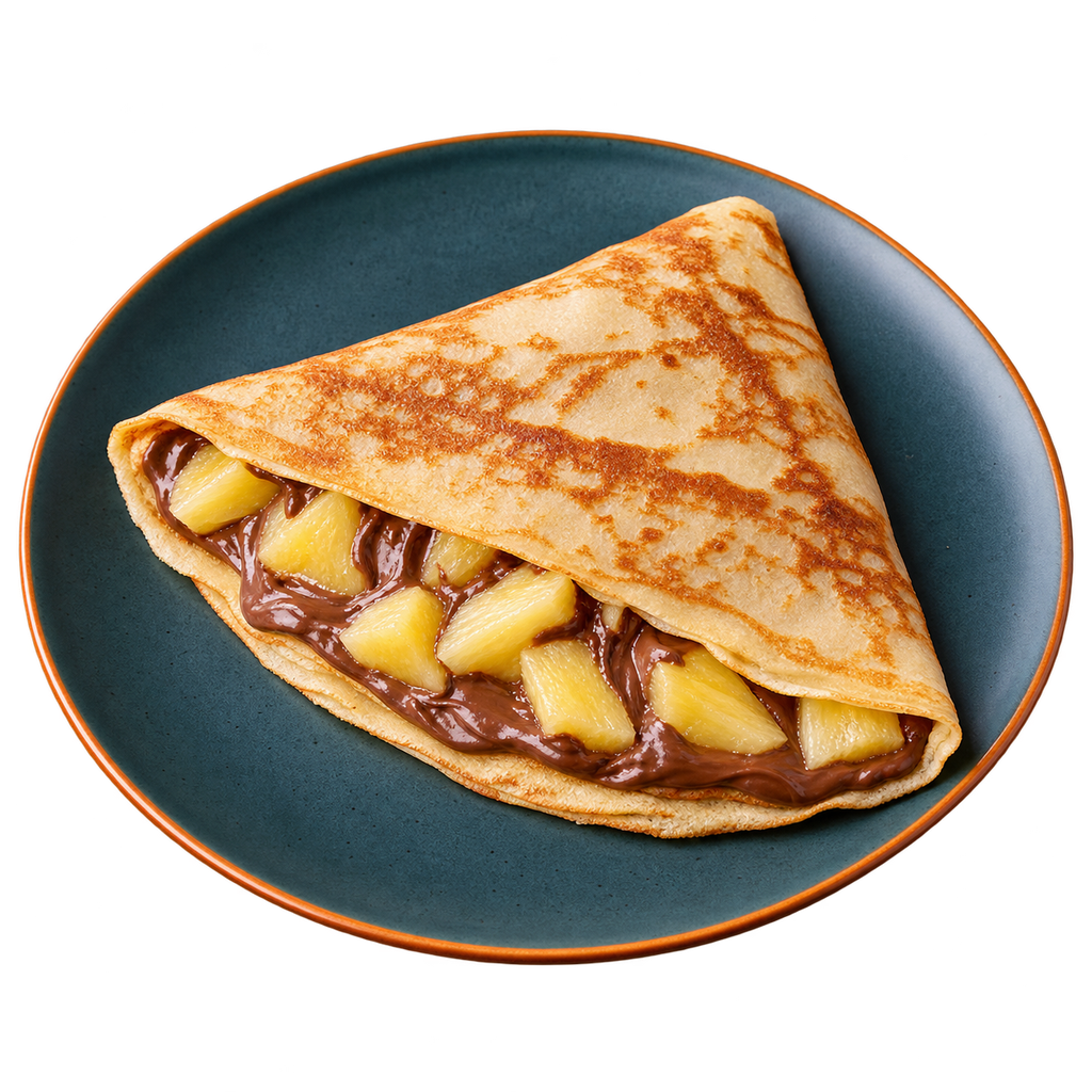 [SPICY-MENU-SWEET-07] Chocolate and Pineapple Crepe