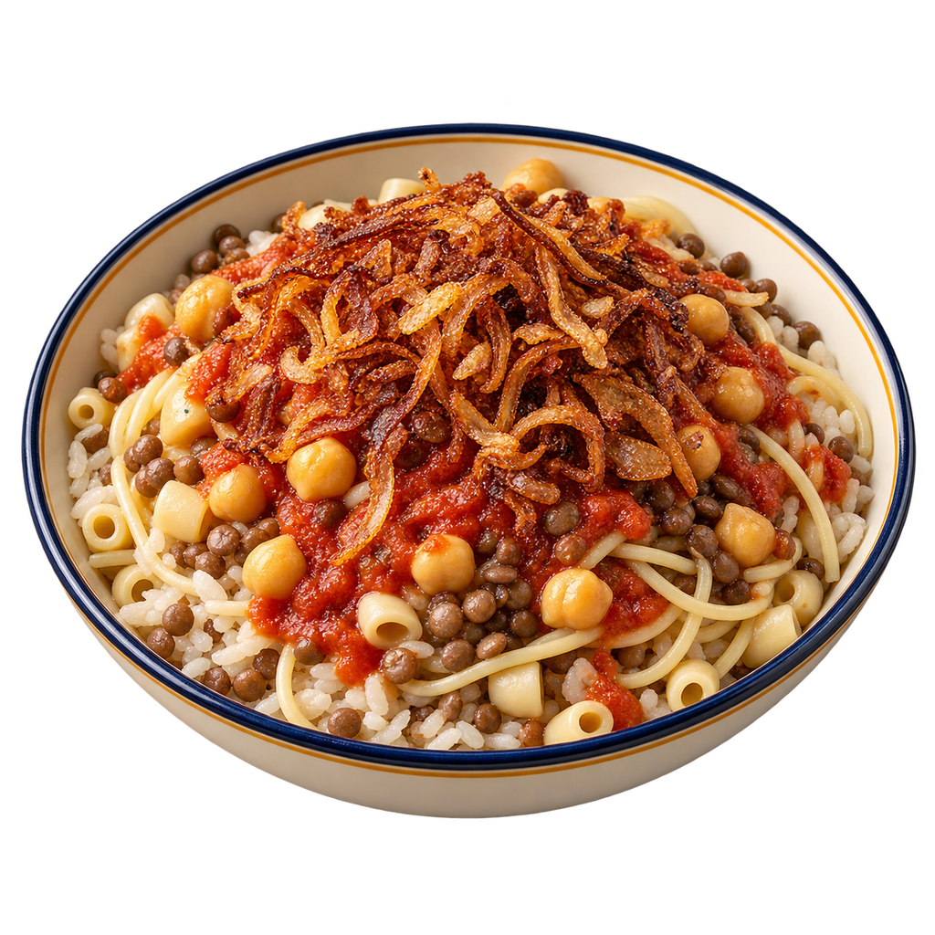[QANDIL-MENU-KOSHARY-TAKEAWAY-05] علبة كشري اسبيشال