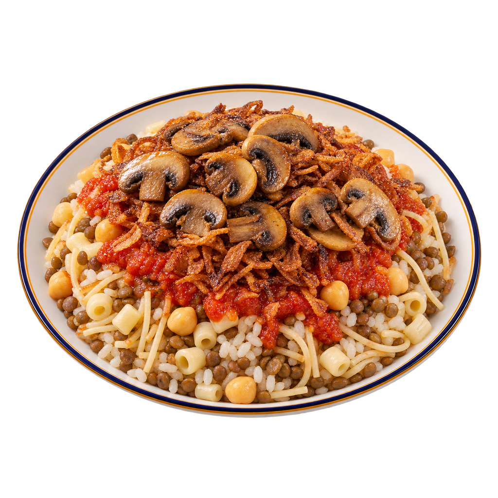 [QANDIL-MENU-KOSHARY-MIX-05] Mushroom Koshary Mix