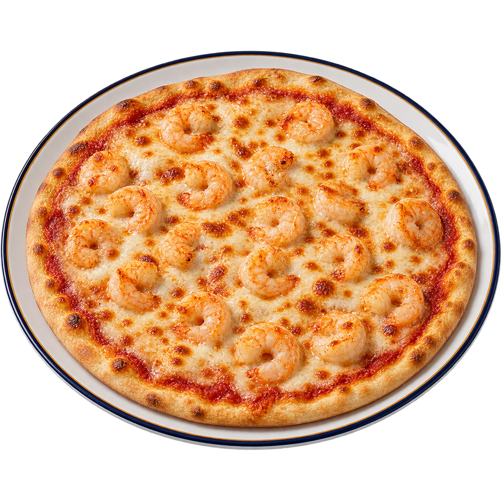 [QANDIL-MENU-ITALIAN-SEAFOOD-02-1] Italian Shrimp Pizza (صغير)