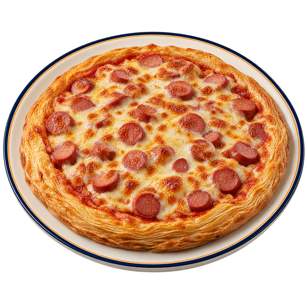 [QANDIL-MENU-EASTERN-MEAT-04-1] Eastern Hot Dog Pizza (صغير)