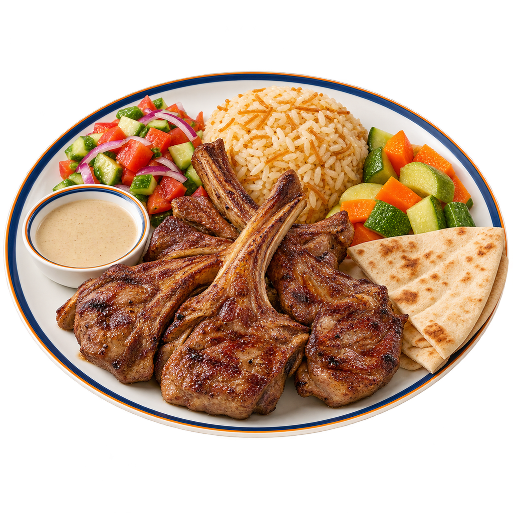 [QANDIL-MENU-GRILLS-13] Half Lamb Chops Portion