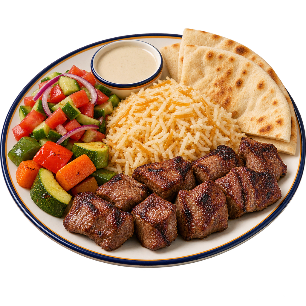 [QANDIL-MENU-GRILL-MEAL-01] Half Kebab Meal