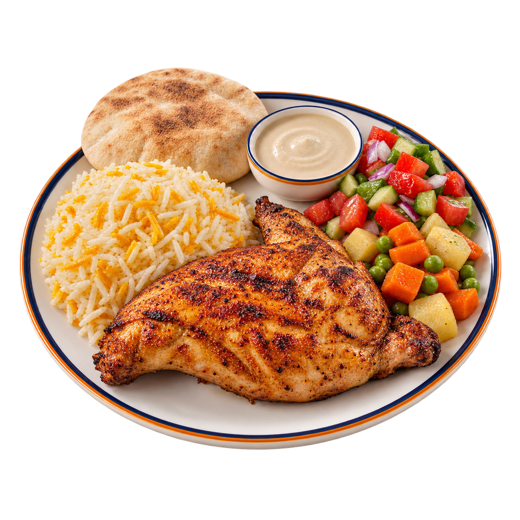 [QANDIL-MENU-GRILL-MEAL-05] Quarter Chicken Breast Meal