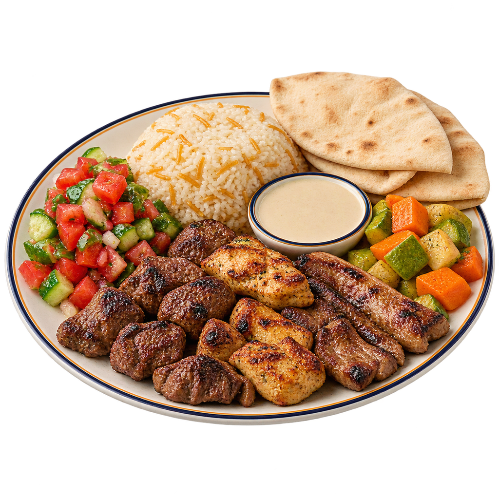 [QANDIL-MENU-GRILL-MEAL-17] One-Third Mixed Grill Meal