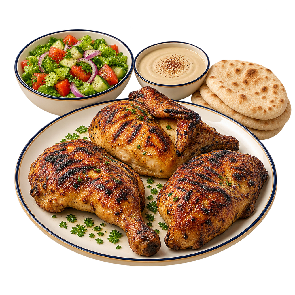[QANDIL-MENU-PLAIN-THREE-QUARTER-01-1] Plain Three-Quarter Chicken (شواية)