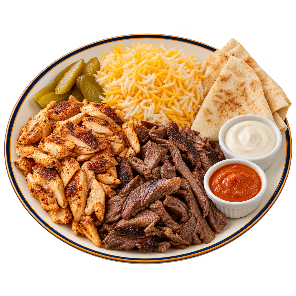 [QANDIL-MENU-SHAWARMA-MEAL-03] Half kg Mixed Shawarma Meal