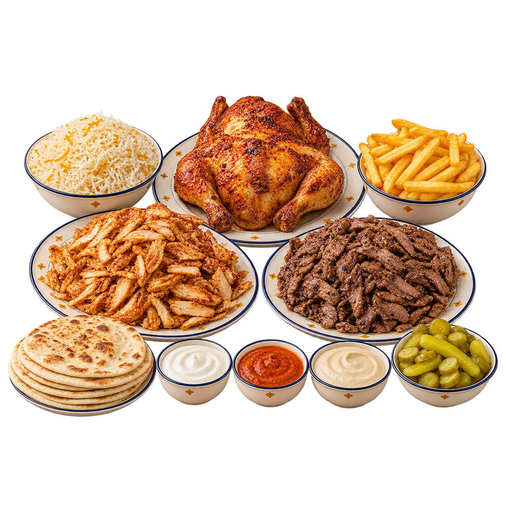 [QANDIL-MENU-SHAWARMA-GROUP-02] وجبة الصحاب من عم قنديل