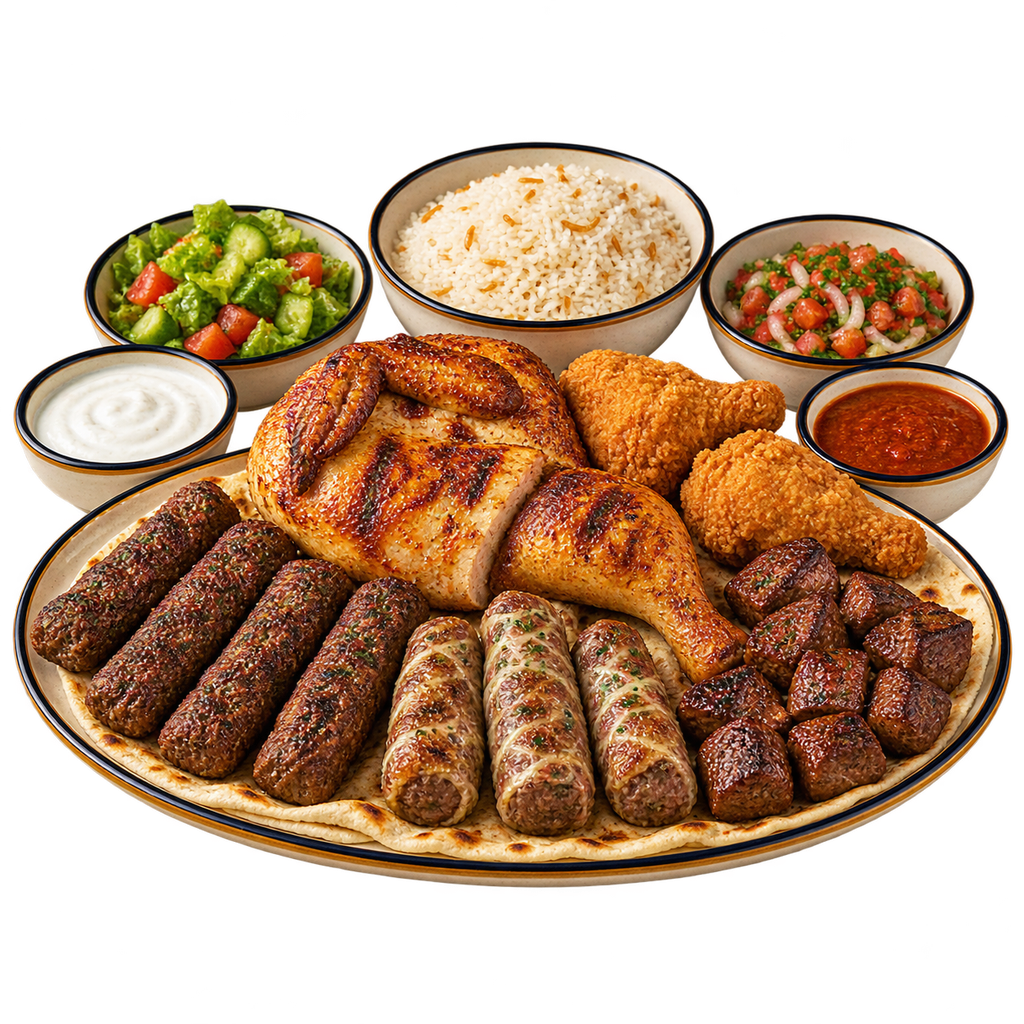 [QANDIL-MENU-TRAY-01-1] Economy Tray (شواية)