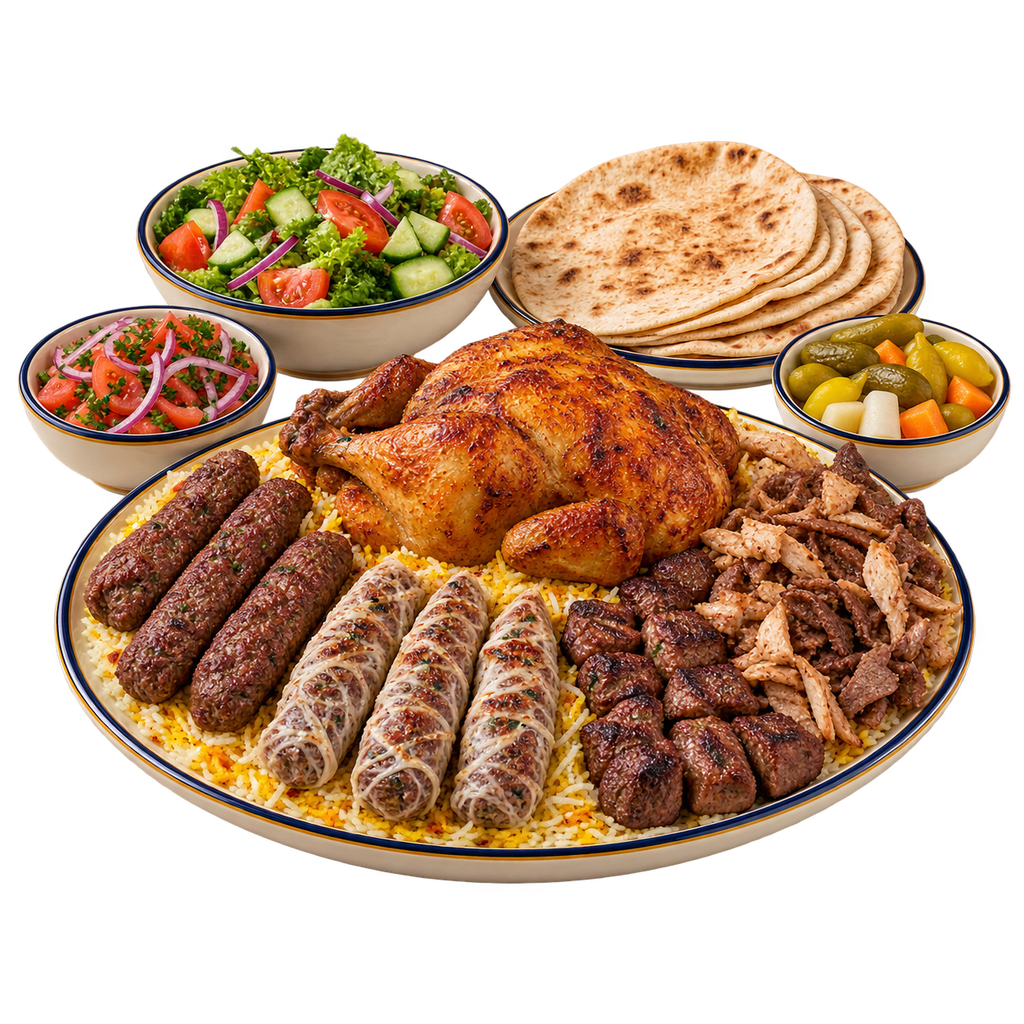 [QANDIL-MENU-TRAY-03-1] صينية عم قنديل (شواية)