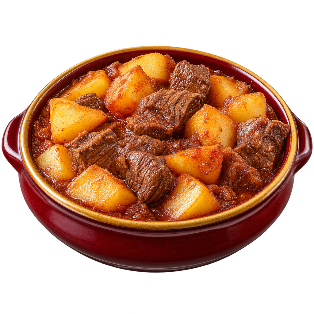 [MADINA-MENU-CASSEROLE-02-1] طاجن خضار باللحمة الكندوز (بطاطس)