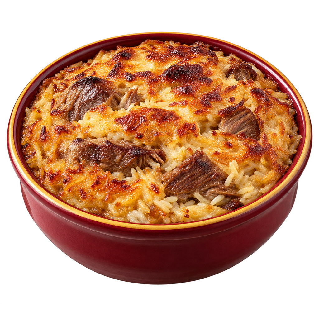 [MADINA-MENU-CASSEROLE-04] طاجن أرز معمر باللحمة
