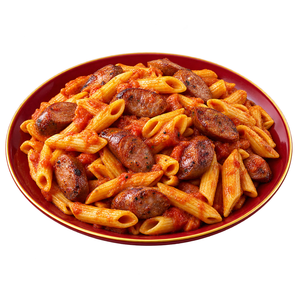 [MADINA-MENU-COOKED-10] مكرونة بالسجق